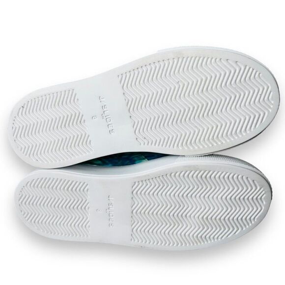 J/Slide Dusty Slip-on Casual Platform Sneakers Blue Tie Dye Women's 8 - Picture 8 of 11